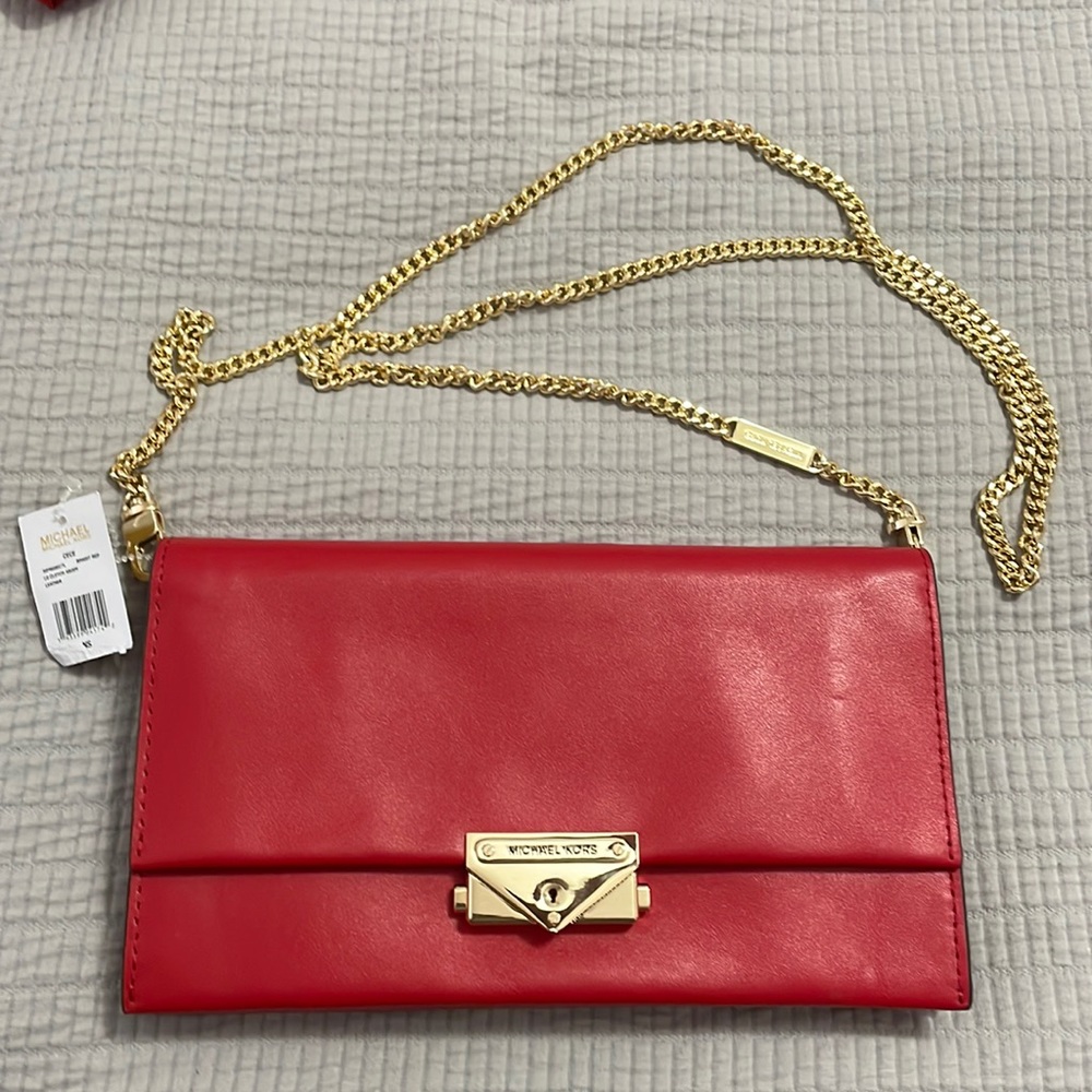 Michael Kors Cece large crossbody clutch.
